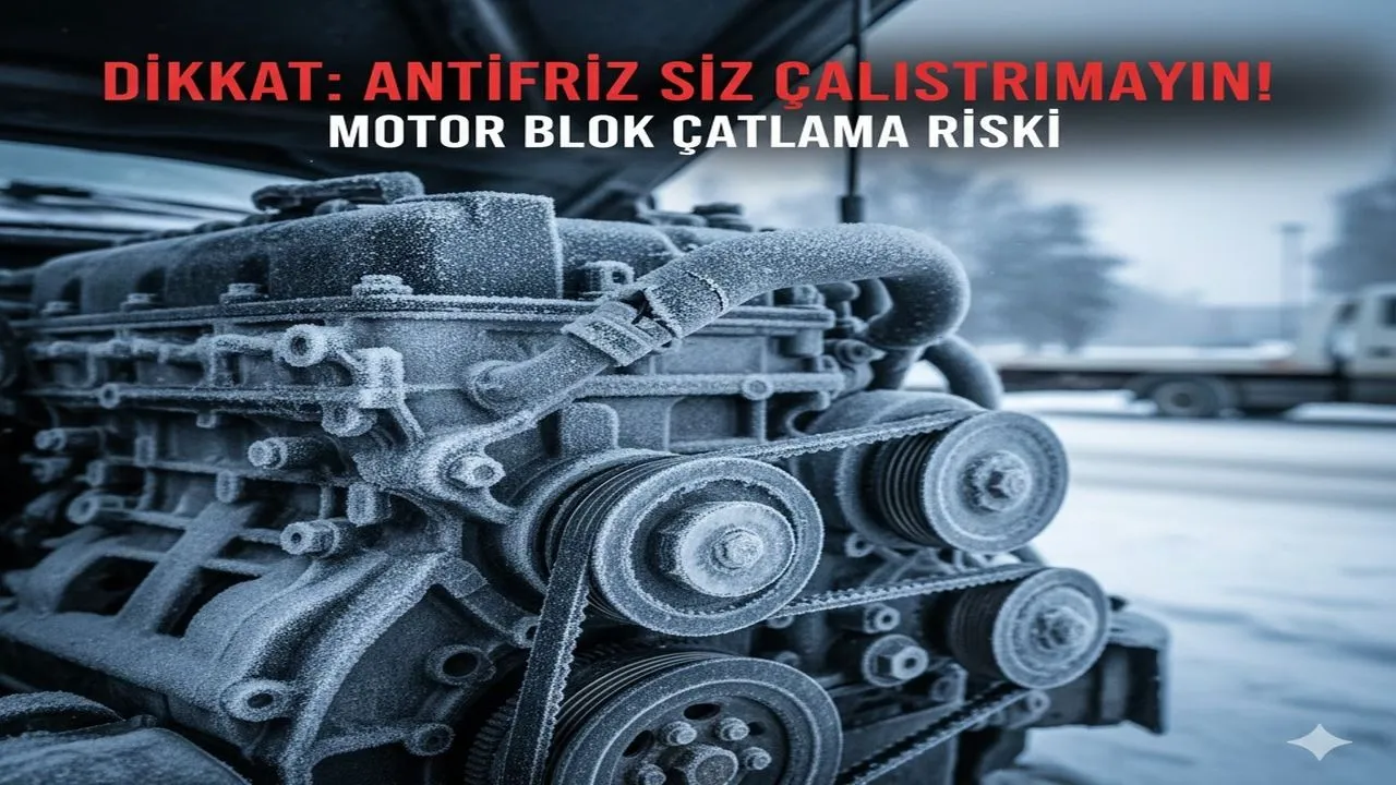 Antifrizsiz Araç Çalıştırmayın Uyarısı